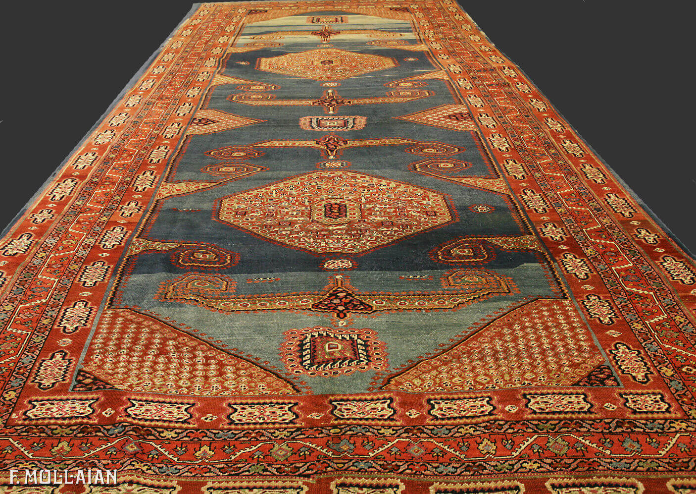 Antique Persian Bakshaish Gallery Carpet n°:66265562